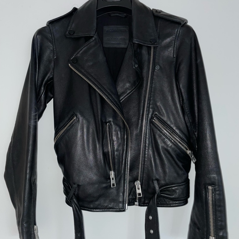 All saints stunning leather jacket